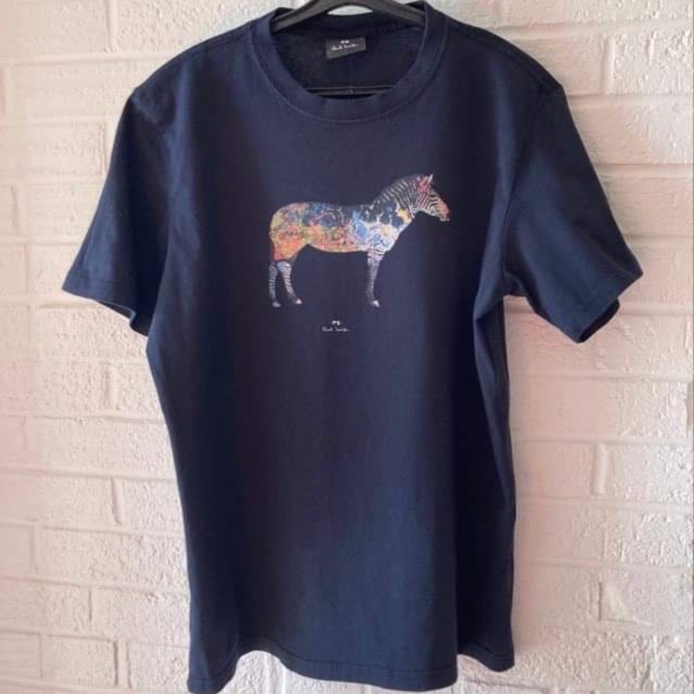 Paul Smith Unisex T shirt with Zebra print size Small